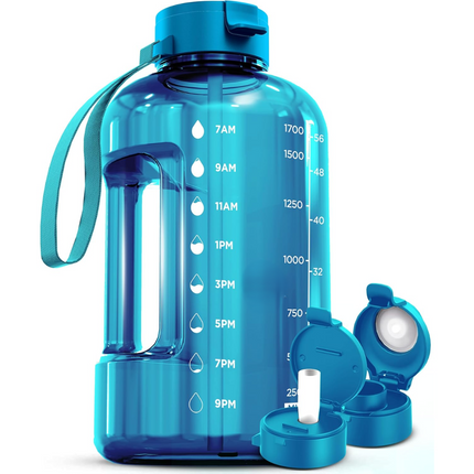 HydraMark - Elegante 2L Waterfles met Tijdsindicator