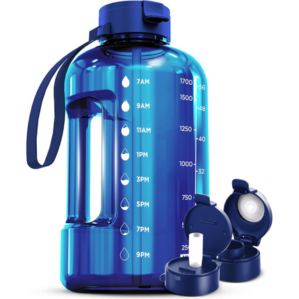 HydraMark - Elegante 2L Waterfles met Tijdsindicator