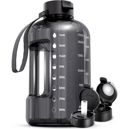 HydraMark - Elegante 2L Waterfles met Tijdsindicator