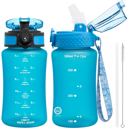 EcoFlow - Herbruikbare Tritan Waterfles met Rietje