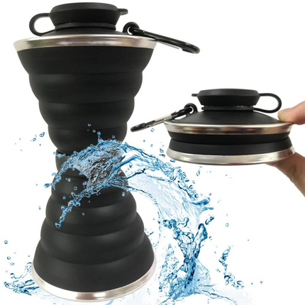 HydroFold - Handige Inklapbare Waterfles met Haak