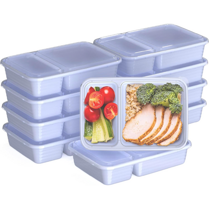 EcoBox - Duurzame 2-Compartiment Voedselcontainers Set