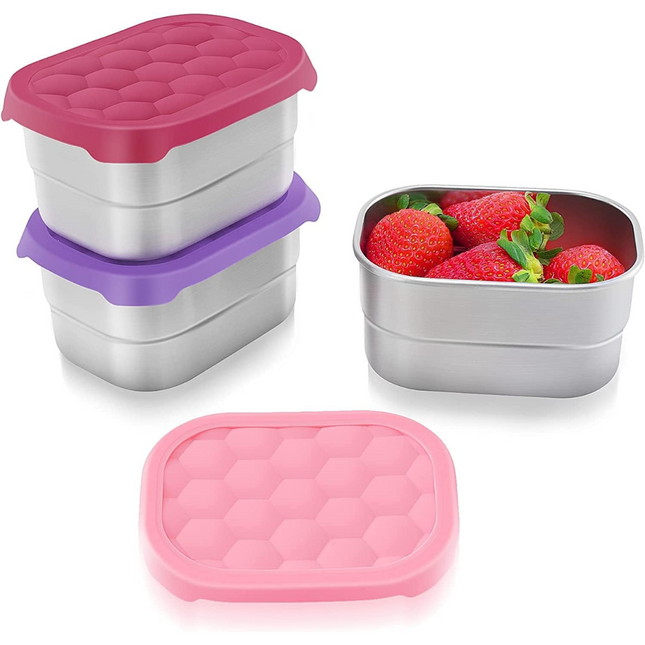 SnackGuard – RVS Snackcontainers met Siliconen Deksel