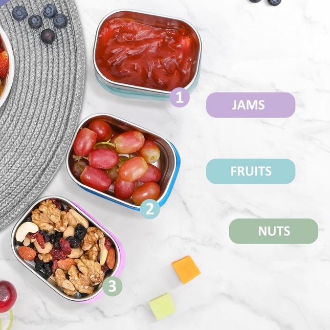 SnackGuard – RVS Snackcontainers met Siliconen Deksel