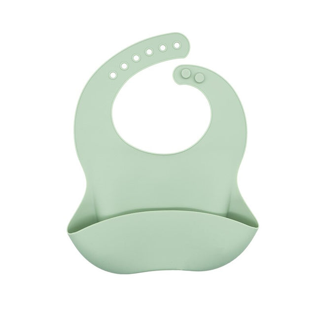 SiliconeBaby - Waterdichte Kinderslab met Dierenprint