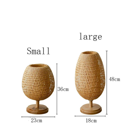 VintageBamboo - Bamboe Vintage Tafellamp