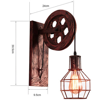 LumenLux Wandlamp - Elegante Industriële Vintage LED Verlichting