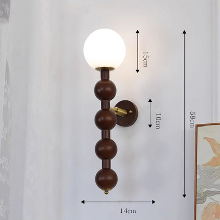 LumenSphere - Luxe Metalen Wandlamp met Bollen