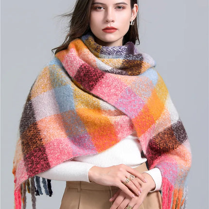 CosyPlaid Scarf – Warme, Trendy Winterstijl