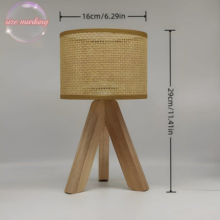 Handgemaakte Rotan Tafellamp met USB en LED - Stijlvol en Duurzaam Design