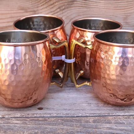 ChillCopper – Set van Gehamerde Koperen Mokken
