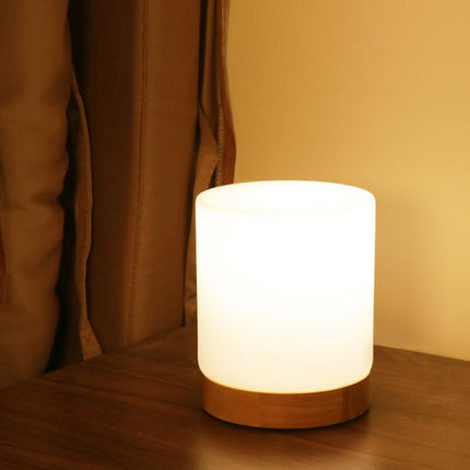 LumiGlow Verfijnde Glazen Tafellamp met Touch-LED