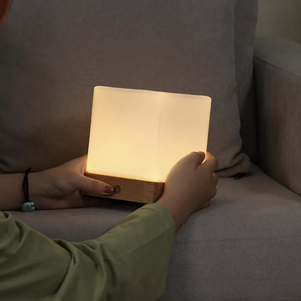 GloedCube Draadloze LED Tafellamp – Modern en Energiezuinig