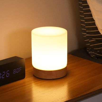 LumiGlow Verfijnde Glazen Tafellamp met Touch-LED