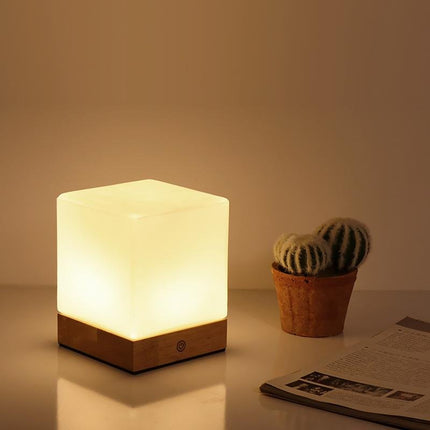 GloedCube Draadloze LED Tafellamp – Modern en Energiezuinig