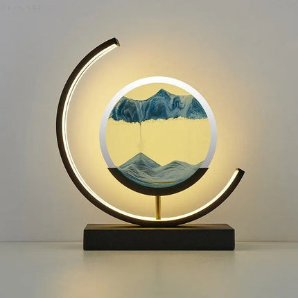 ZenScape Harmonie Lamp – Sfeervolle Verlichting met Bewegend Zand Kunstwerk