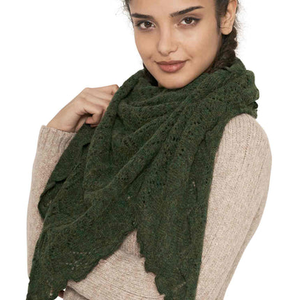 SoftWeave Scarf - Elegant Ajour Strick in Lichte Stof