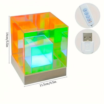 LumiSky - Verstelbare Sterrenhemel Tafellamp Geometrisch