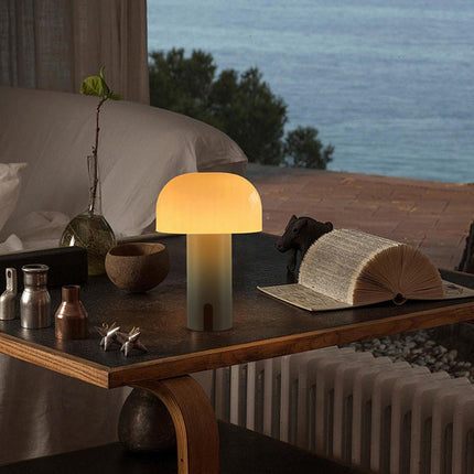 MushroomGlow - Elegante Draadloze Tafellamp met Touchbediening