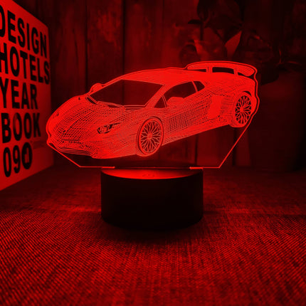 AutoLamp – 3D Sportauto Nachtverlichting met USB