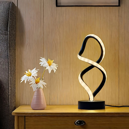 SpiraLux - Elegante Spiral Tafellamp met Kleurkeuze