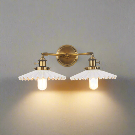 ElegantGlow – Luxe Keramische Wandlamp met Dubbele Verlichting