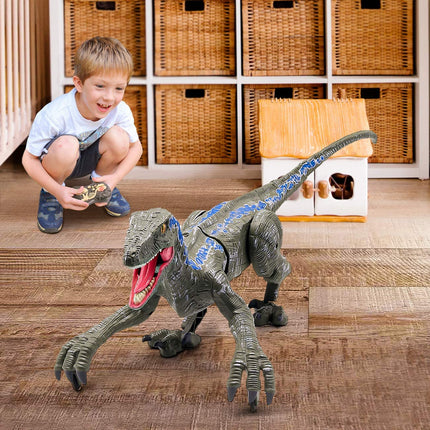RaptorKing Toy - Realistische Dinosaurussen met Licht & Geluid