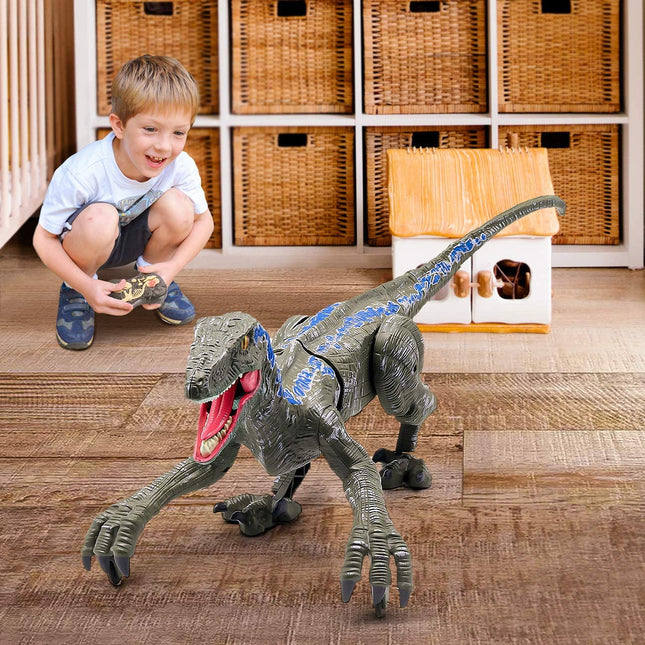 RaptorKing Toy - Realistische Dinosaurussen met Licht & Geluid
