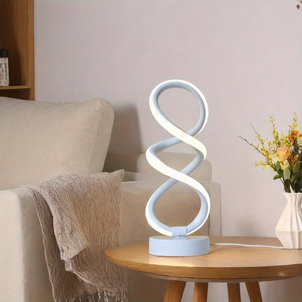 SpiraLux - Elegante Spiral Tafellamp met Kleurkeuze