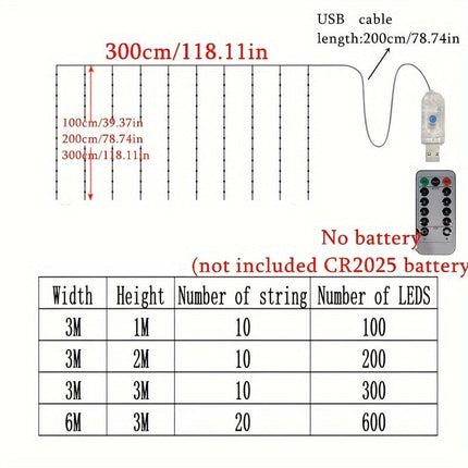 LuxeGlow – USB LED Gordijnverlichting voor Feestjes