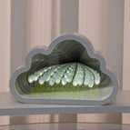 10 Afgewerkte Blue Cloud Mirror Tulip Night Lights