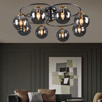 Grijs rook / Warm wit / 8  lampen