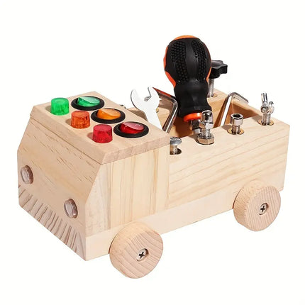 Montessori Busy Bord - Leer en Speel met LED's