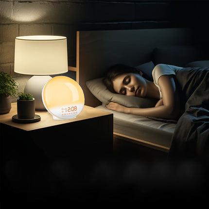 AlarmGlow – Slimme Zonsopgang Wekker met Dubbel Alarm