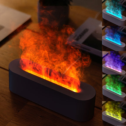 FlameGlow – USB Aromalamp met Kleurige Vlammen