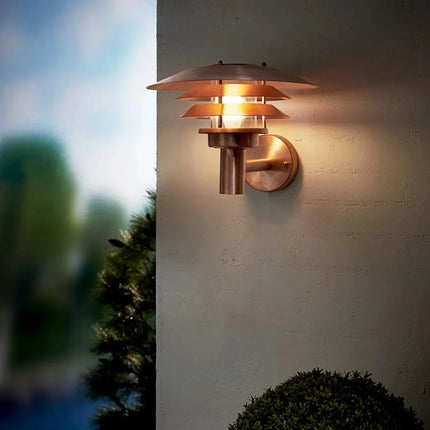 VenoLight Outdoor Lamp – Koper E27 Wandlamp met Glas