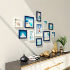 Wit Blauw / A (3 stuks 18 cm + 8 stuks 13 cm)