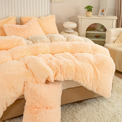 Ultrazachte Pluche Dekbedovertrek Set met Rits - Luxe & Comfort