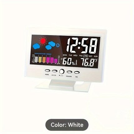 SilentTime Clock – Stijlvolle Digitale Weerstand en Klimaatmonitor