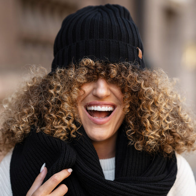 CozyMerino Beanie - Luxe Merinowol Muts voor Dames