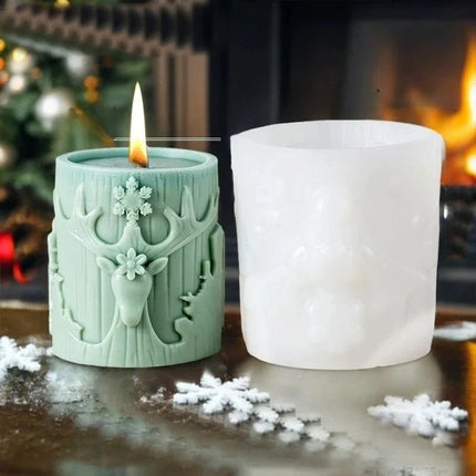 Stijlvolle 3D Kaarsen Mal – Creëer Unieke Feestdecoraties