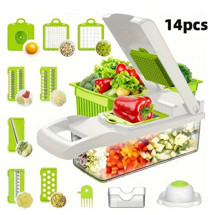 SliceMaster - 14-delige multifunctionele groentesnijder set
