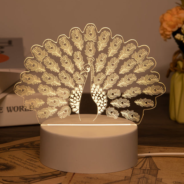 LumiPauw - Creatieve USB LED Bureaulamp