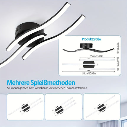 LumaCurve Light - Moderne Dimbare LED Plafondlamp