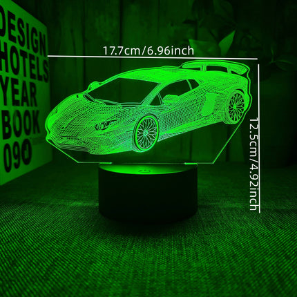 AutoLamp – 3D Sportauto Nachtverlichting met USB