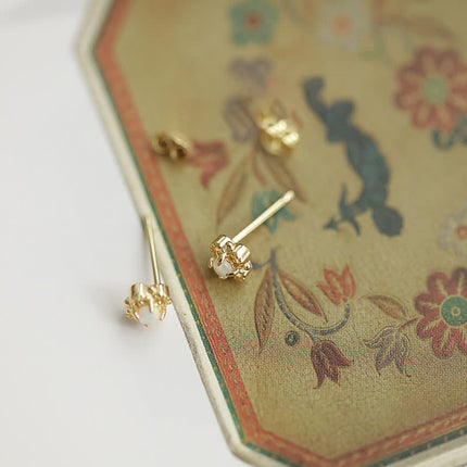 Charming Vintage Oorbellen met Opaal - Seraphina Collection