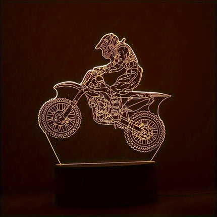 MotoLamp - 3D LED Nachtlamp Motocross Thema
