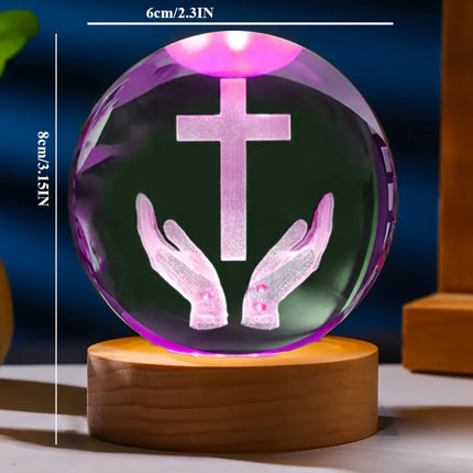 CrystalGlow Lamp - Elegant 3D Kristallen Nachtlicht