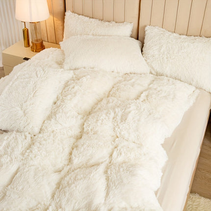 Ultrazachte Pluche Dekbedovertrek Set met Rits - Luxe & Comfort