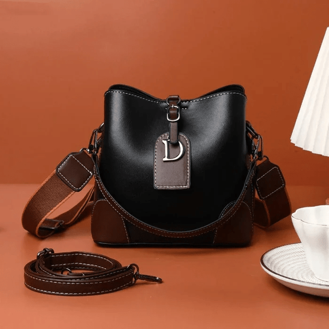 LuxeCarry - Elegante Leren Schoudertas met Veel Ruimte